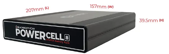 BLACKBOXMYCAR B09GZFJGVC Powercell 8 LiFePO4 Battery Pack-5
