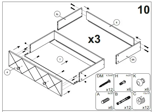 BOPITA 11719351 PARIS DRESSER - 10