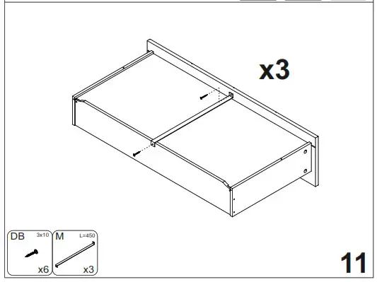 BOPITA 11719351 PARIS DRESSER - 11
