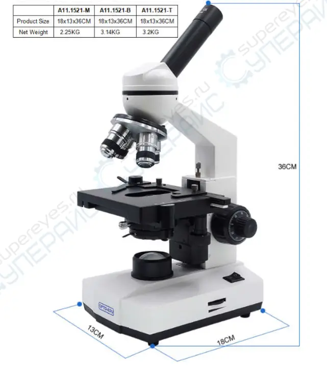 Supereyes A11 1521 Student Microscope - fig6