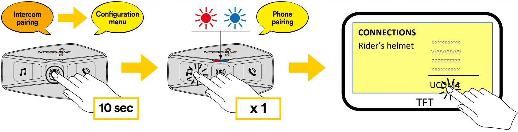 INTERPHONE U COM 4 Motor Bike Intercom - Figure 7