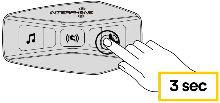 INTERPHONE U COM 4 Motor Bike Intercom - Speed dial 1