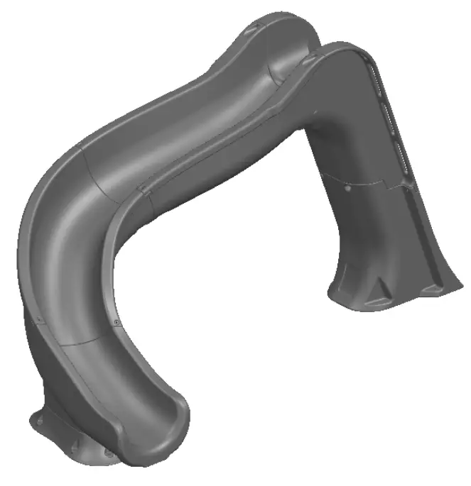 GLOBAL POOL PRODUCTS Side Winder Pool Slide