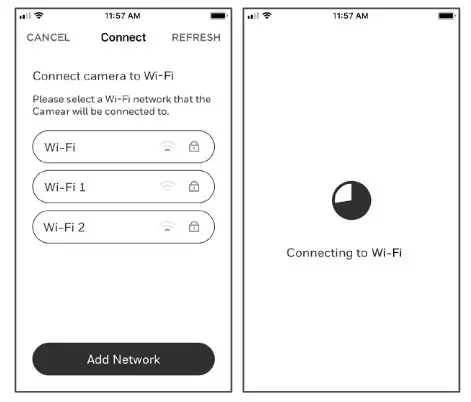 Honeywell Home C1 Wi-Fi Security Camera - connect to wifi