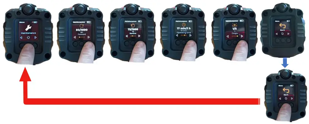 Chicago Pneumatic CP86 Series Battery Torque Wrench - Maintenance menu