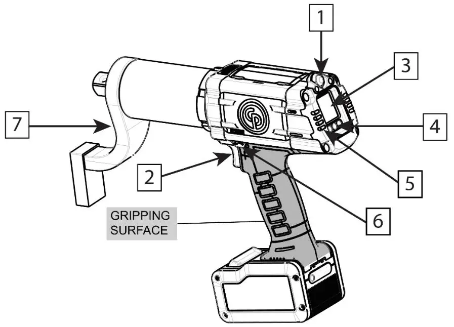 Chicago Pneumatic CP86 Series Battery Torque Wrench - Product description