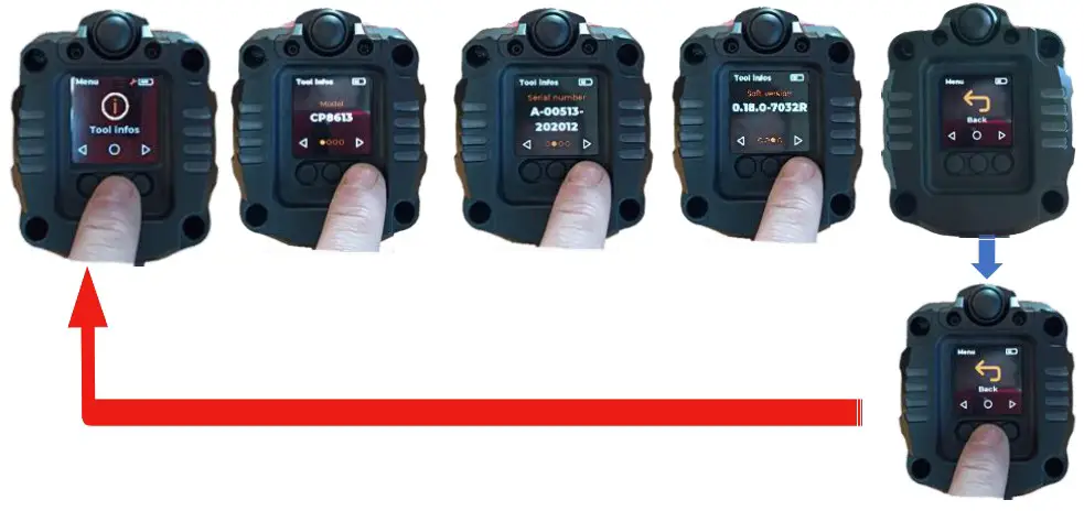 Chicago Pneumatic CP86 Series Battery Torque Wrench - Tools information menu