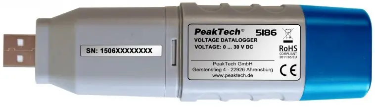 PeakTech 5186 DC Voltage USB-Datalogger