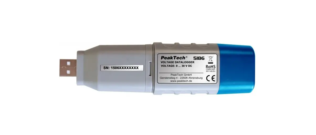 Peaktech 5186 Dc Voltage Usb-datalogger Instruction Manual