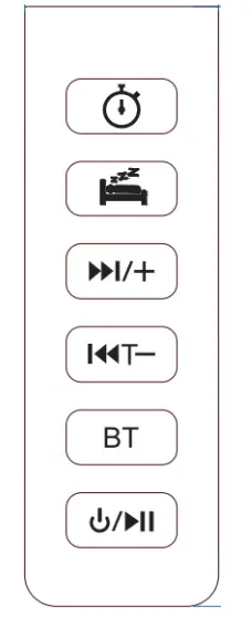 Night Light Bluetooth Speaker Alarm Clock-2