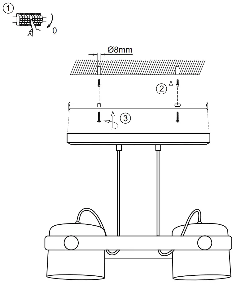 15662-18 CUP Pendant Light Installation illustration