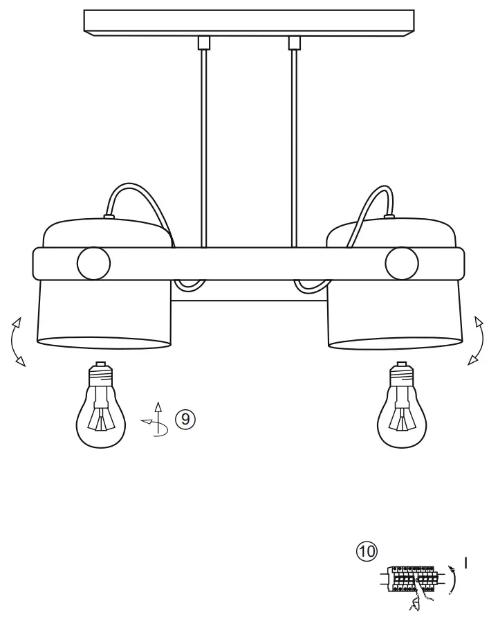 15662-18 CUP Pendant Light Installation illustration
