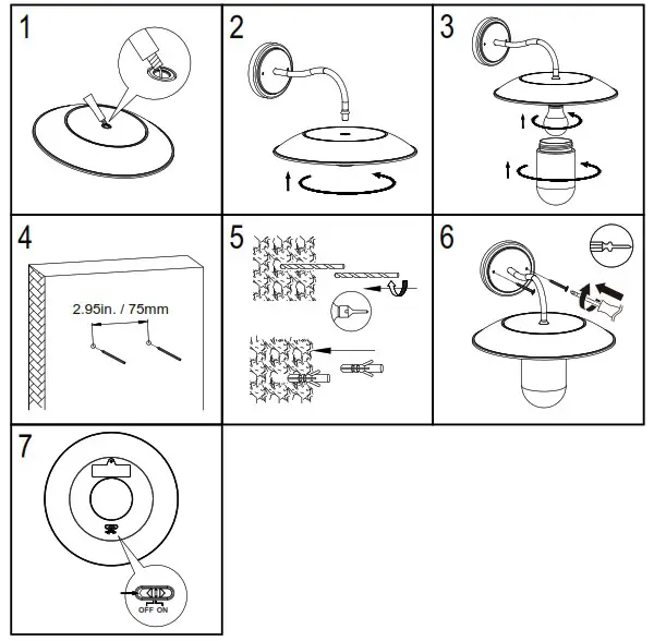 LUTEC 6940002012 Solar Outdoor Wall Light - overview