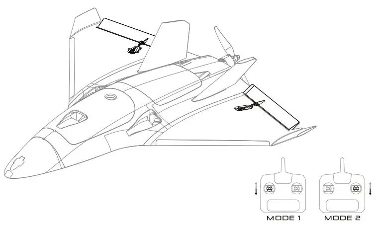 ZOHD MK III Alpha strike User Guide - Mode 1 to 2