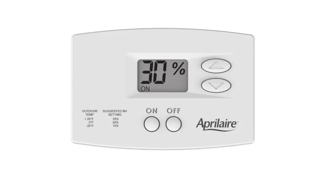 Aprilaire 65 Digital Manual Humidifier Control Wall Mounted Owner's Manual