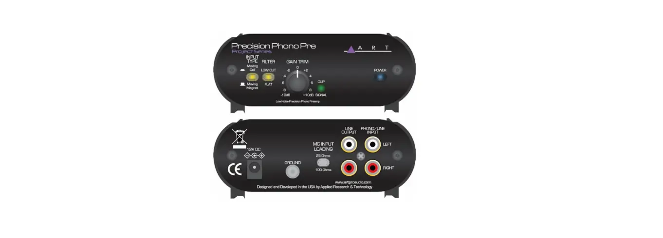 Art Project Series Low Noise Precision Phono Preamp User Manual