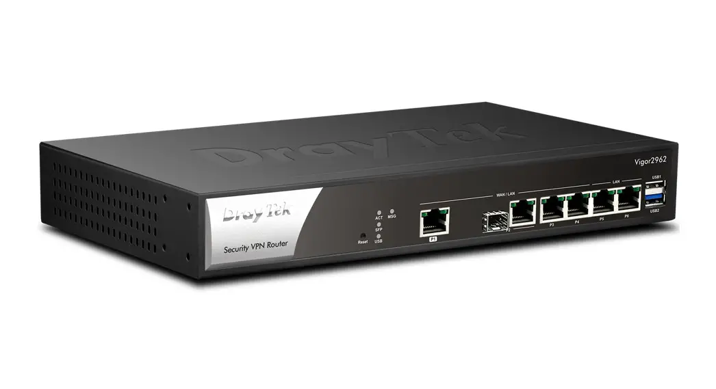 Drattek Vigor2962 High Performance Dual-wan Router Instructions