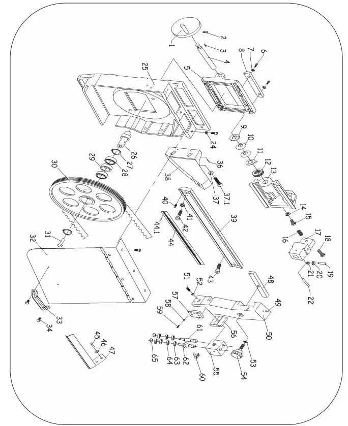 SIP INDUSTRIAL 01599 18 Inch Metal Cutting Bandsaw - Figure 4