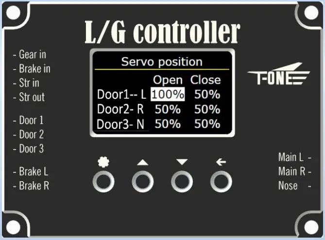 Gear door setting 3