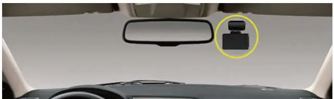 WOLFBOX D07 Mirror Dash Cam Instruction Manual - Installation position