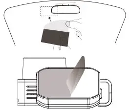 WOLFBOX D07 Mirror Dash Cam Instruction Manual - Make sure to clean your windshield