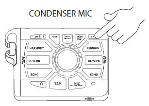 TC HELICON PERFORM-VG Ultra-Simple Mic-Stand-Mount Vocal and Acoustic Guitar Processor User Guide - Condenser mic