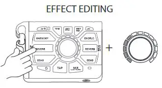TC HELICON PERFORM-VG Ultra-Simple Mic-Stand-Mount Vocal and Acoustic Guitar Processor User Guide - Effect Editing