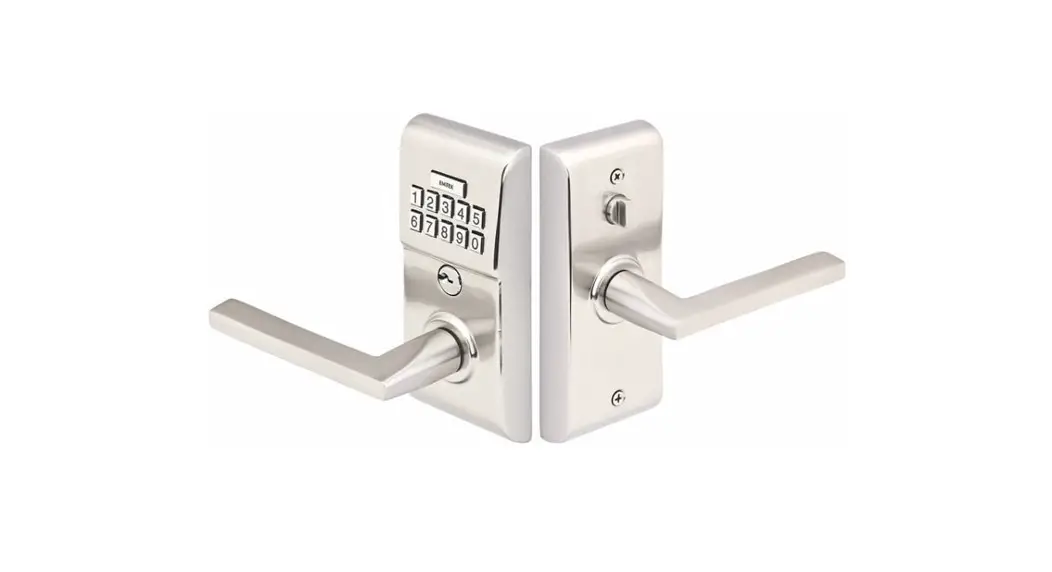 Emtek Modern Style And Classic Style Electronic Keypad Lever Locksets Installation Guide