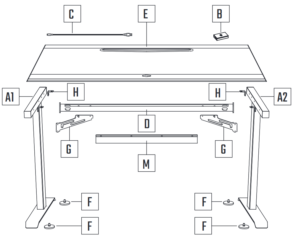 COOLER MASTER GD120 ARGB Gaming Desk - fig 8
