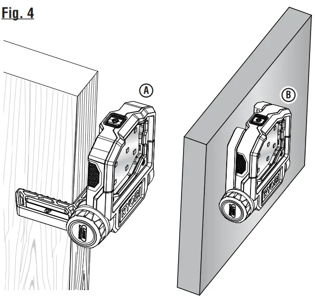 RYOBI FVL52 USB Lithium Flip Light - Fig 4