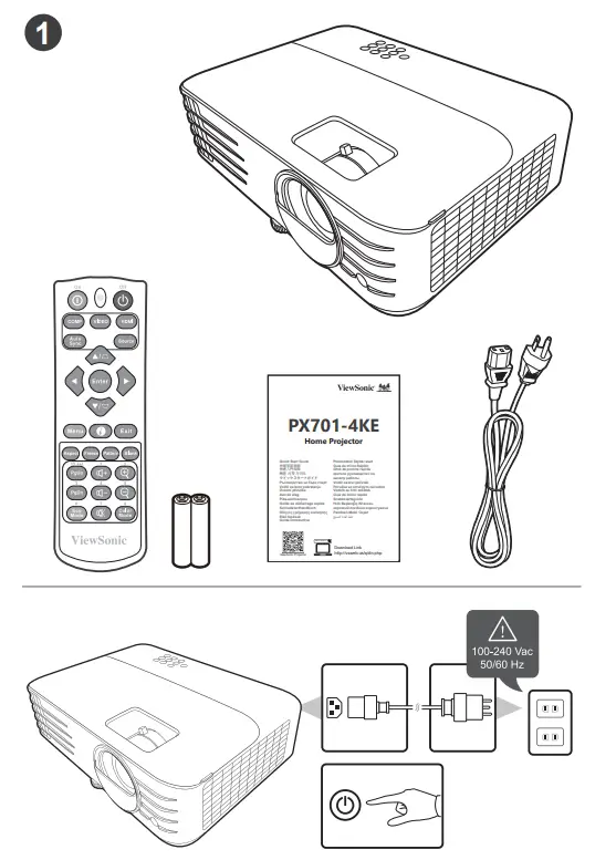 ViewSonic-PX701-4KE-Home-Projector-FIG-1
