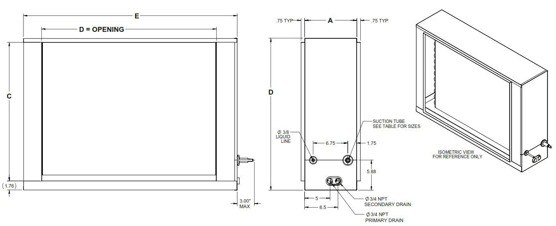 TRANE 4PXFH004BC3HHA Horizontal Flat Evaporator Coil - INSTALLING 4PXFH COIL 2