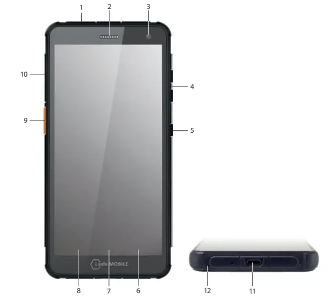 i safe MOBILE IS655.RG Rugged Smartphone - fig