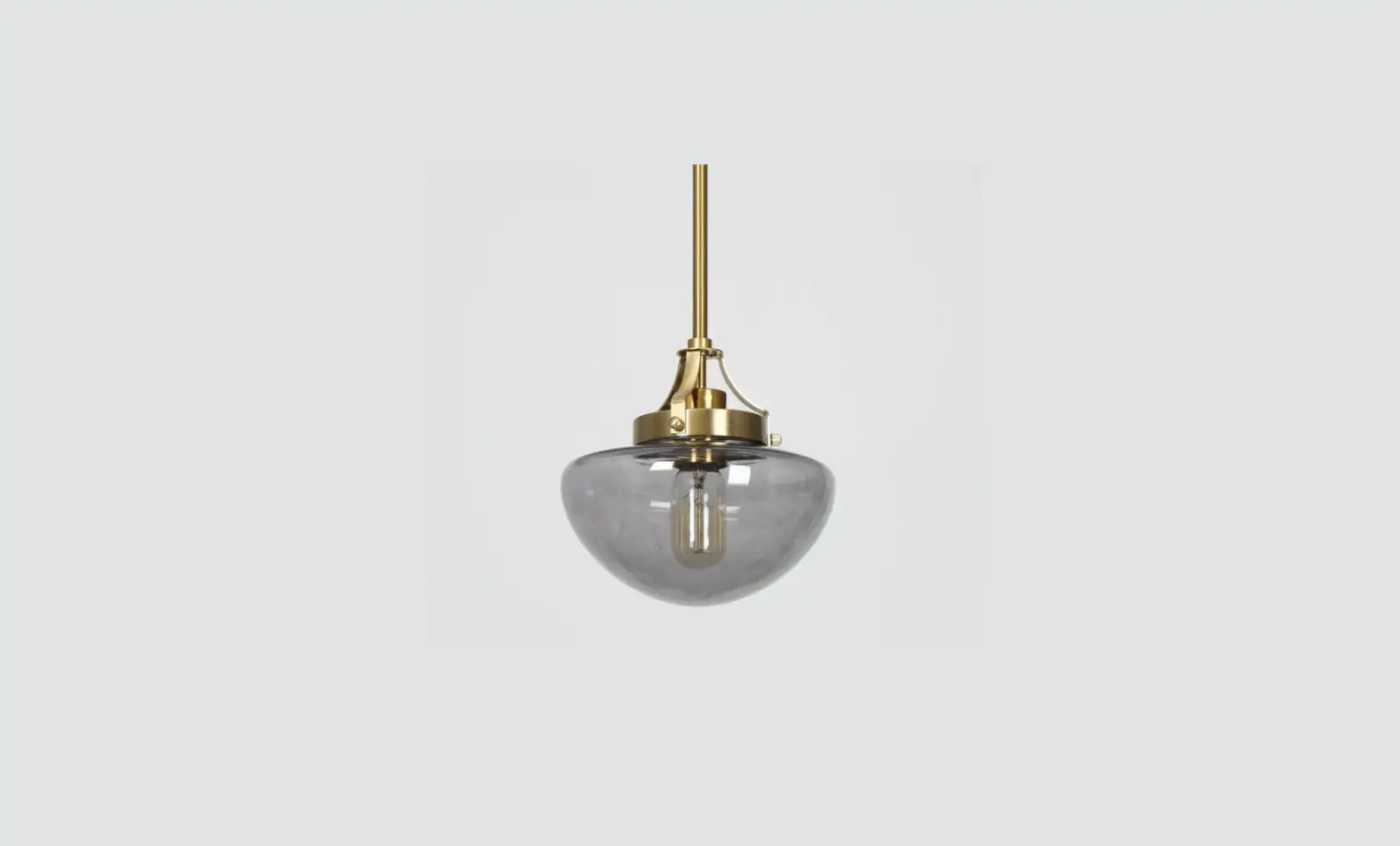 Zevni L3brnr2yw890psd8 Haskins Gray-brass Industrial Tinted Glass Bowl Mini Pendant Light Instruction Manual