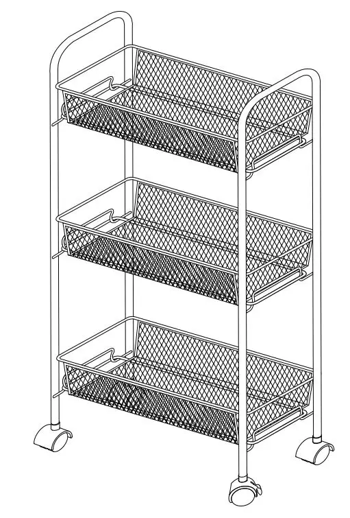 Style SELECTIONS SL-113 Steel 3-Tier Utility Shelving Unit User Manual - INSTALLATION OVERVIEW