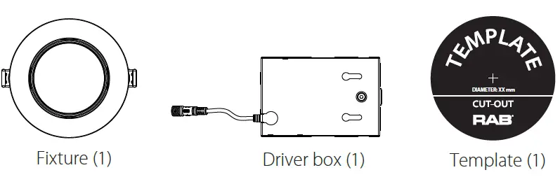 RAB WFRLA4R89FA120WS 4 Inch 8 Watt Gimbal Wafer LED Downlight 1