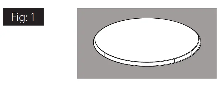 RAB WFRLA4R89FA120WS 4 Inch 8 Watt Gimbal Wafer LED Downlight 3