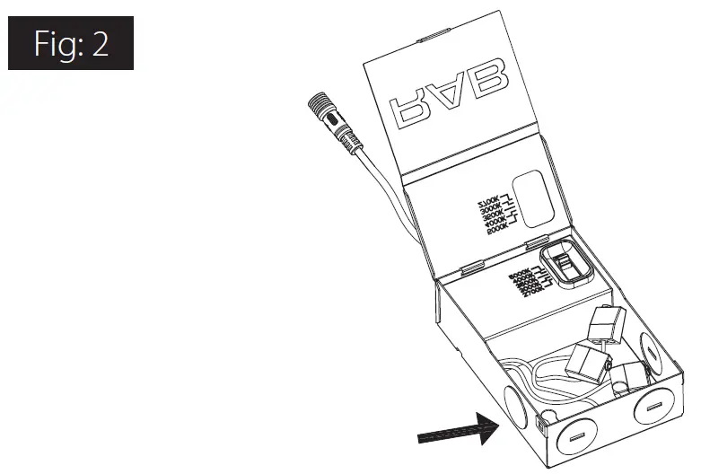RAB WFRLA4R89FA120WS 4 Inch 8 Watt Gimbal Wafer LED Downlight 4