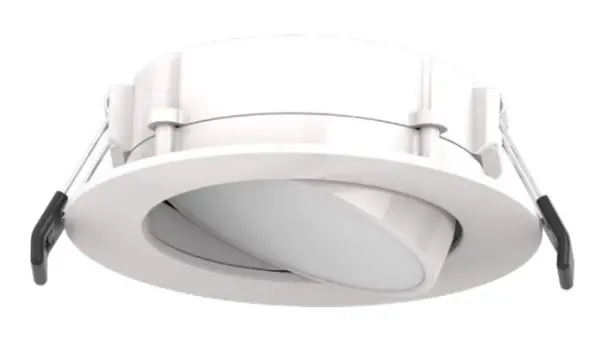 RAB WFRLA4R89FA120WS 4 Inch 8 Watt Gimbal Wafer LED Downlight
