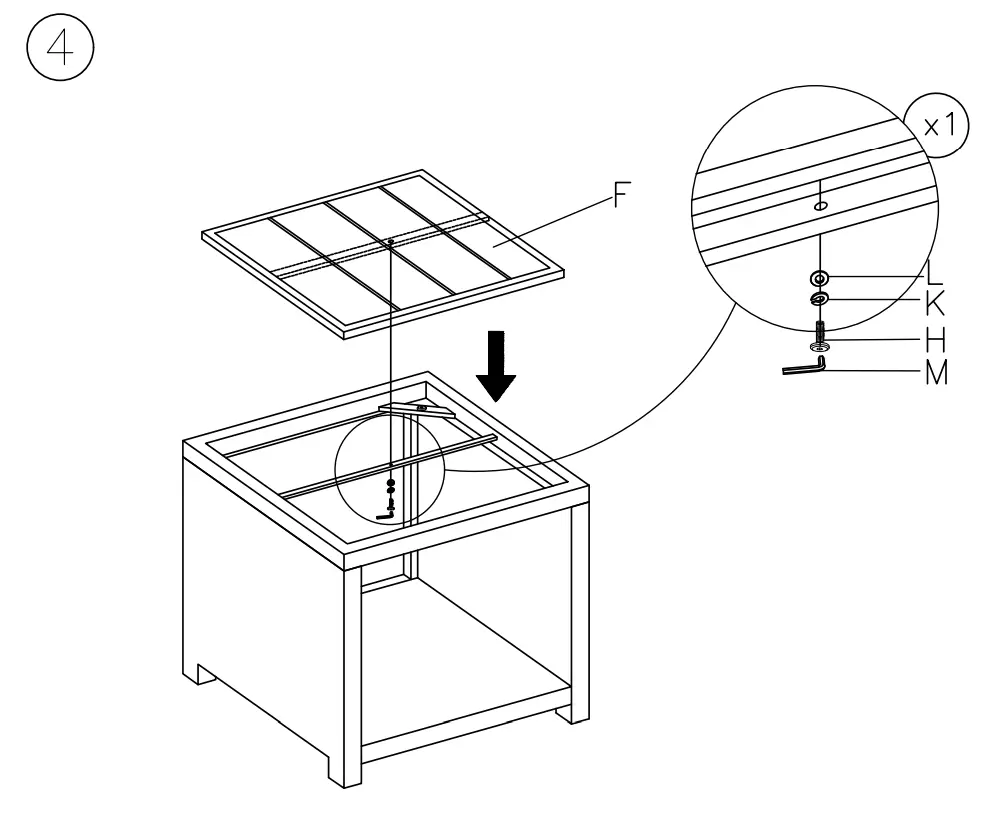 ASHLEY P440702 Square End Table - fig3