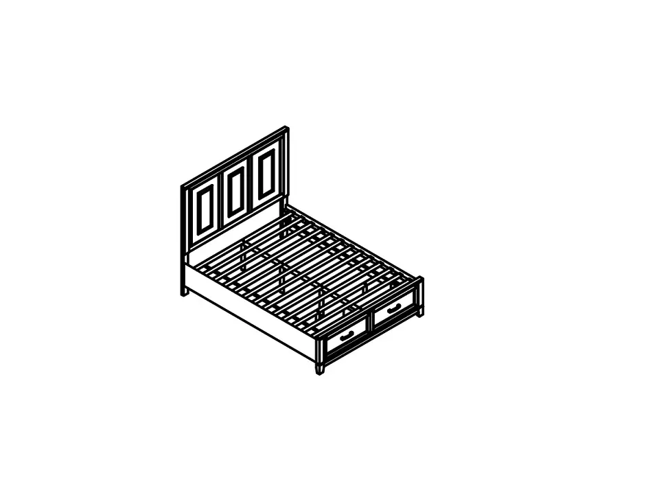 Ashley B488-54s Bedroom Brynburg Queen Storage Footboard Instruction Manual
