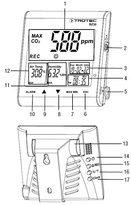 TROTEC-BZ30-CO-Air-Quality-Data-Logger-fig-2