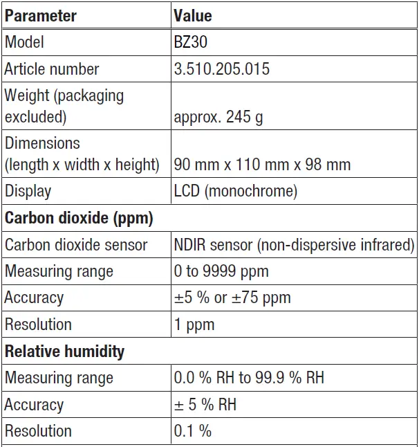 TROTEC-BZ30-CO-Air-Quality-Data-Logger-fig-6