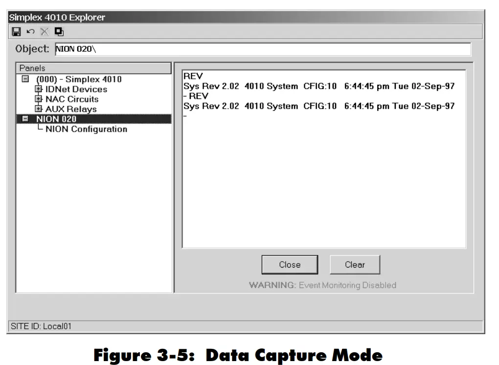 Section Three: Simplex 4010 NION Explorer
