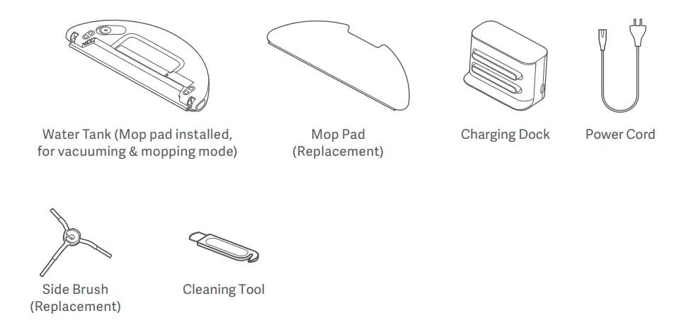 xiaomi Mi Robot Vacuum Mop 2 Pro Cleaner - Accessories1