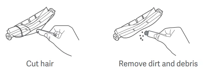 xiaomi Mi Robot Vacuum Mop 2 Pro Cleaner -Cleaning the brush