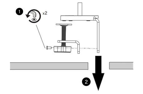 CHIEF DMA1 Single DMA2 Dual Monitor Arm - fig 6