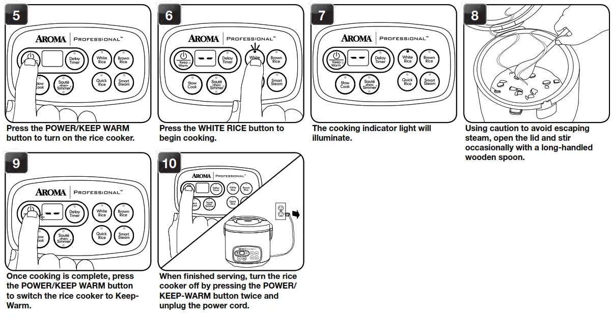 Aroma Rice Cooker Instructions - STEWS OR CHILIS 2