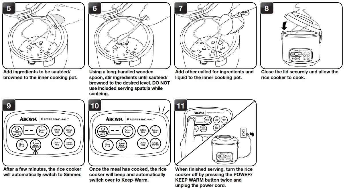 Aroma Rice Cooker Instructions - serving 2