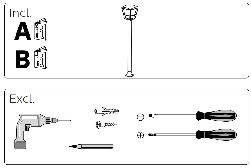 PHILIPS 1745730V7 Econic Outdoor Pathway Light Extension - 1